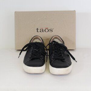 Taos Plim Soul Lux Black Leather Sneakers – Women’s 10 – With Box